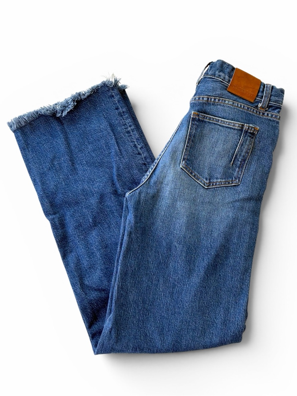 Derek Lam 10 Crosby women’s Straight-Leg Raw hem Denim Jeans size 25